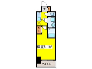 S-RESIDENCE阿波座WESTの物件間取画像